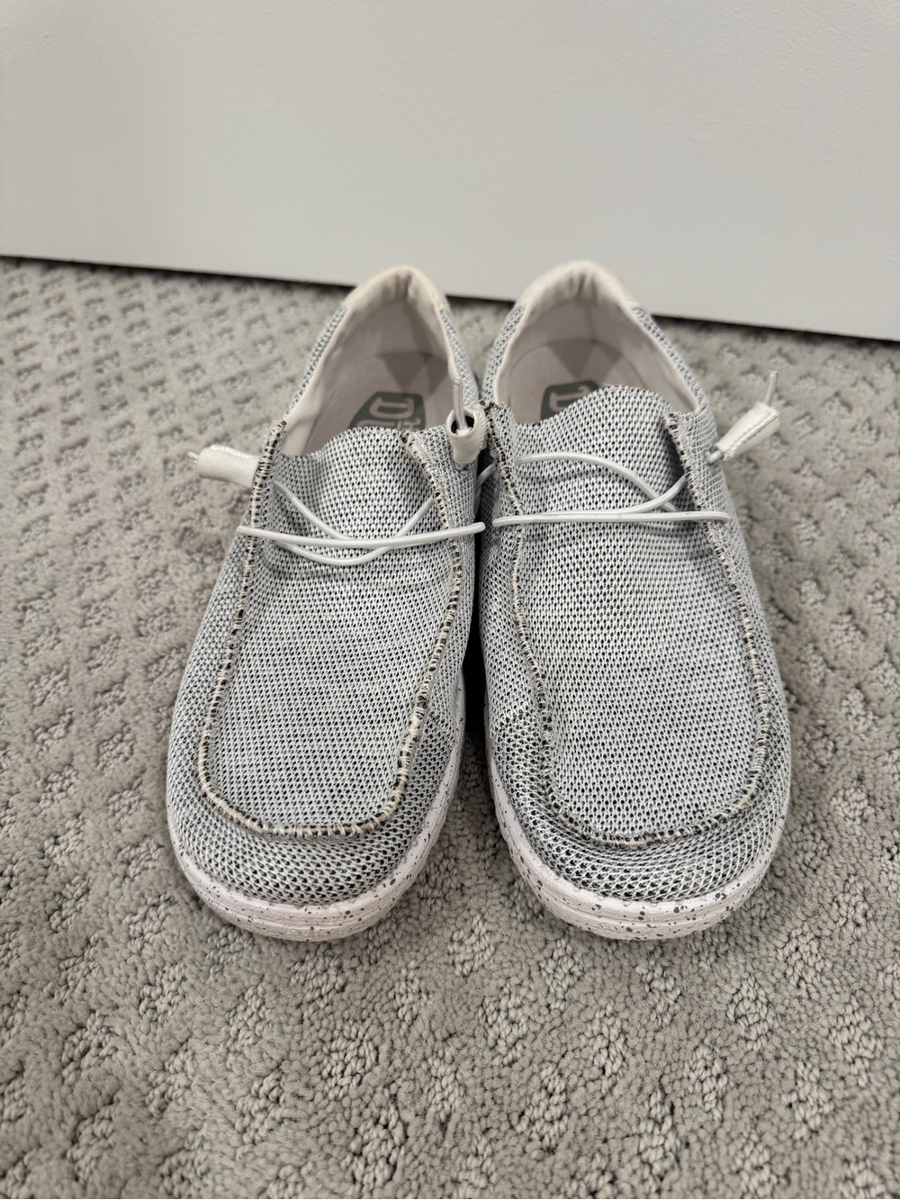 Hey Dudes Casual Mesh Slip-On Sneakers in Light Gray